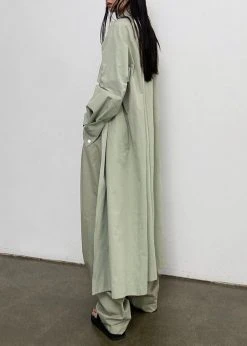 Inni Hattie Trench Coat - Sage CLOTHING