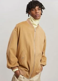 The Frankie Shop CLOTHING Hedy Bomber Jacket - Caramel 27 The Frankie Shop CLOTHING Hedy Bomber Jacket - Caramel