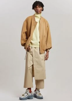 The Frankie Shop CLOTHING Hedy Bomber Jacket - Caramel 24 The Frankie Shop CLOTHING Hedy Bomber Jacket - Caramel