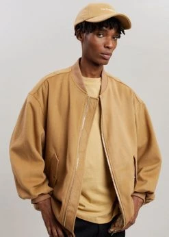 The Frankie Shop CLOTHING Hedy Bomber Jacket - Caramel 37 The Frankie Shop CLOTHING Hedy Bomber Jacket - Caramel