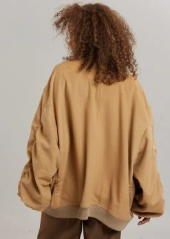 The Frankie Shop CLOTHING Hedy Bomber Jacket - Caramel 38 The Frankie Shop CLOTHING Hedy Bomber Jacket - Caramel