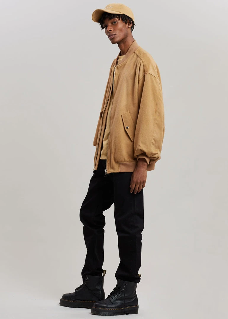 The Frankie Shop CLOTHING Hedy Bomber Jacket - Caramel 10 The Frankie Shop CLOTHING Hedy Bomber Jacket - Caramel