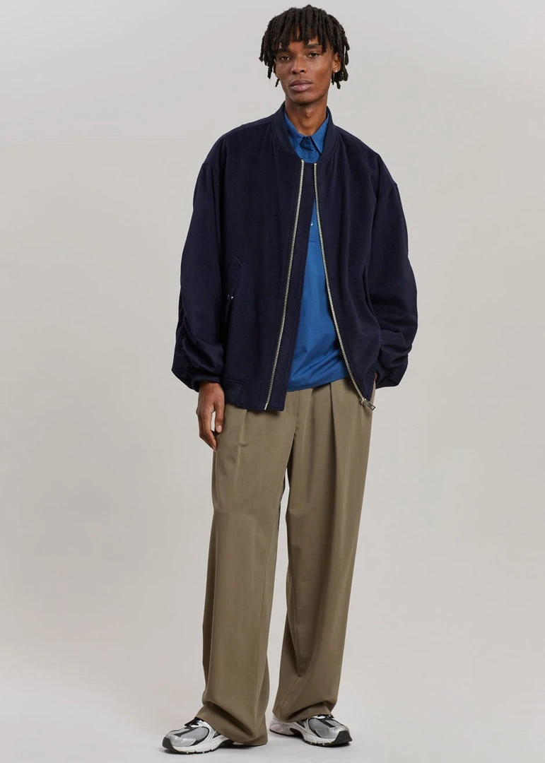 The Frankie Shop Hedy Bomber Jacket - Deep Navy 4 The Frankie Shop Hedy Bomber Jacket - Deep Navy