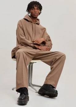 The Frankie Shop Heith Flanelle Hoodie - Hazelnut Men