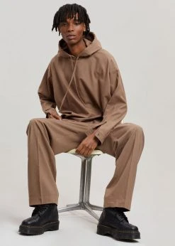 The Frankie Shop Heith Flanelle Hoodie - Hazelnut Men