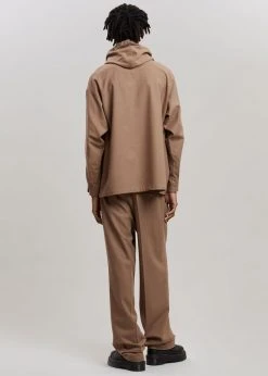 The Frankie Shop Heith Flanelle Hoodie - Hazelnut Men