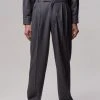 The Frankie Shop Heith Flanelle Suit Pants - Charcoal Men