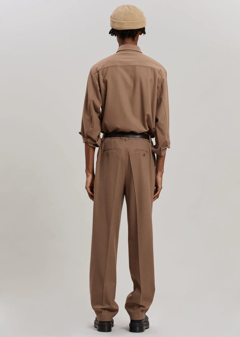 The Frankie Shop Heith Flanelle Suit Pants - Hazelnut 6 The Frankie Shop Heith Flanelle Suit Pants - Hazelnut