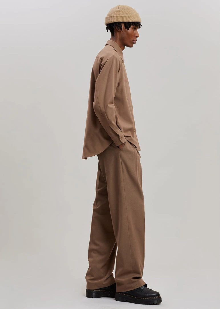 The Frankie Shop Heith Flanelle Suit Pants - Hazelnut 4 The Frankie Shop Heith Flanelle Suit Pants - Hazelnut