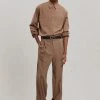 The Frankie Shop Heith Flanelle Suit Pants - Hazelnut