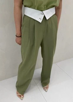 Beside You Holi Pants - Olive CLOTHING