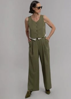 Beside You CLOTHING Holi Vest - Olive