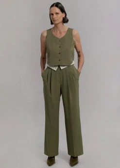 Beside You CLOTHING Holi Vest - Olive