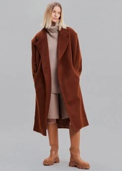 Paper Moon Holly Oversized Coat - Amber CLOTHING