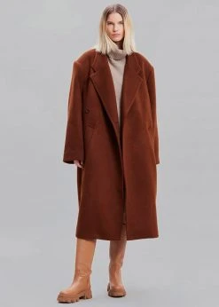 Paper Moon Holly Oversized Coat - Amber CLOTHING