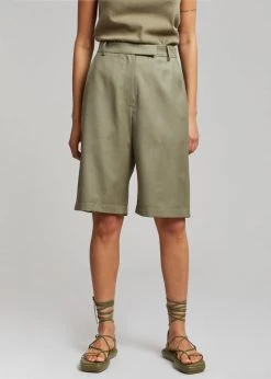 Ilio Smeraldo Géraldine Boublil Lace Up Flat Sandal - Kaki SHOES