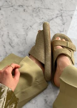 SHOES Ilio Smeraldo X TFS Terrycloth Chunky Sandal - Kaki