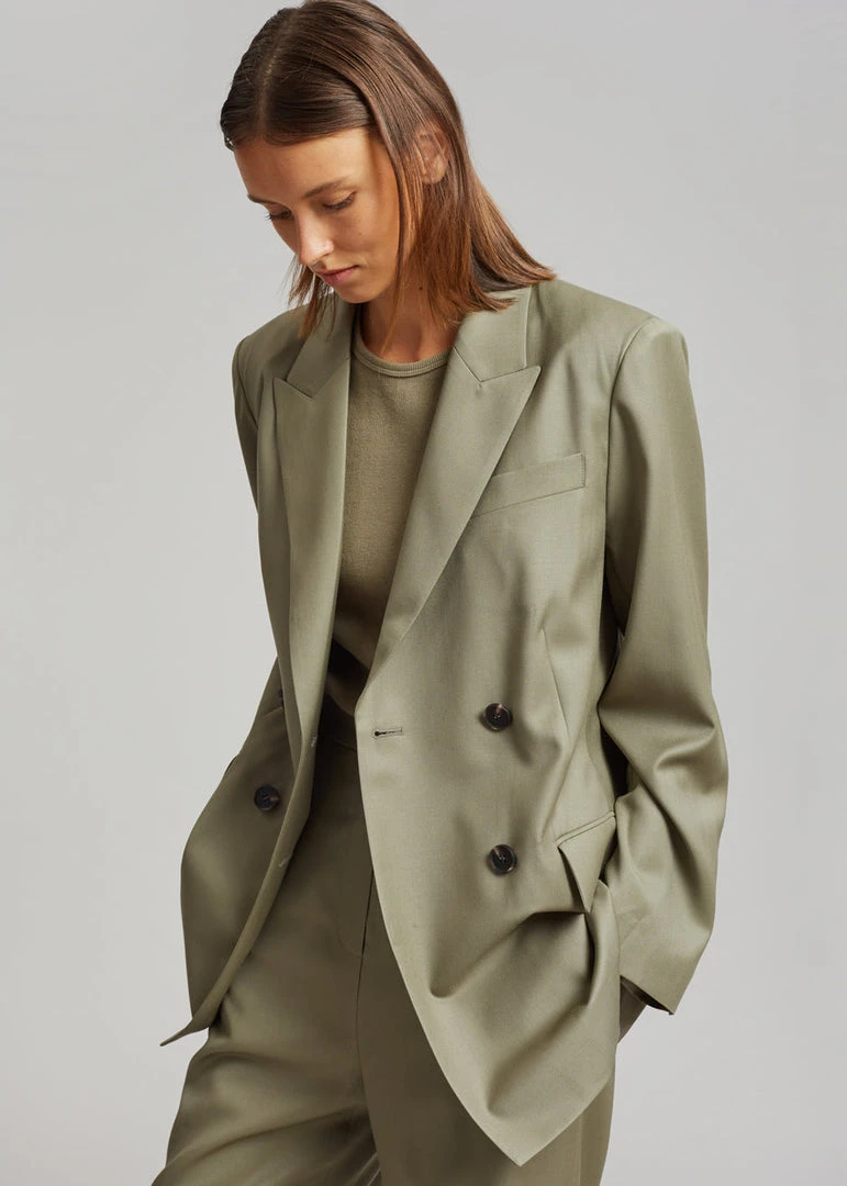 Another Avenue CLOTHING Irina Blazer - Olive 1 Another Avenue CLOTHING Irina Blazer - Olive
