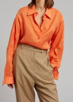 Blossom Irina Slit Pants - Camel