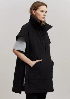 The Frankie Shop Isaak Puffer Vest - Black