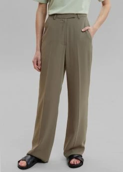 The Frankie Shop Isla Tailored Trousers - Coriander CLOTHING