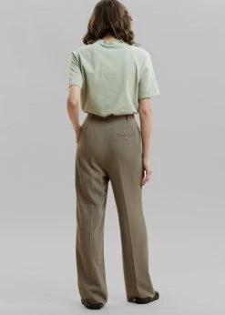 The Frankie Shop Isla Tailored Trousers - Coriander CLOTHING