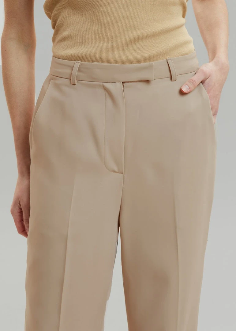 The Frankie Shop CLOTHING Isla Tailored Trousers - Natural 5 The Frankie Shop CLOTHING Isla Tailored Trousers - Natural
