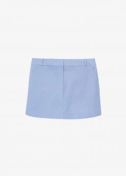 The Frankie Shop Isle Linen Mini Skirt - Light Blue 17 The Frankie Shop Isle Linen Mini Skirt - Light Blue