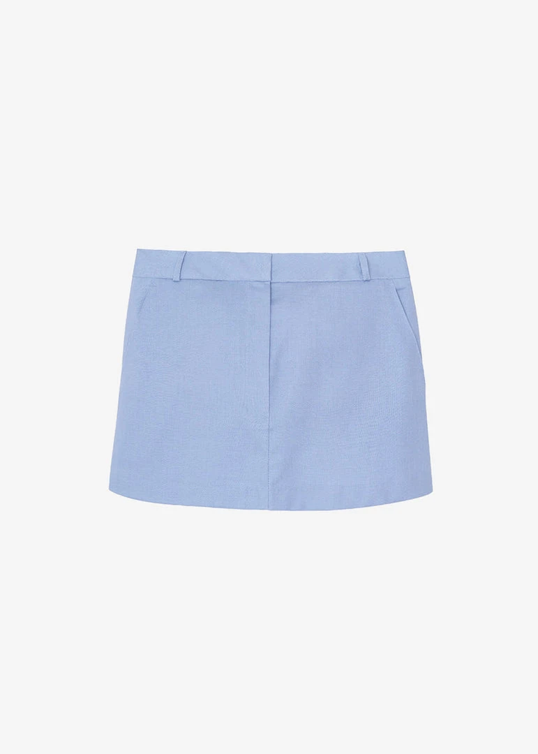 The Frankie Shop Isle Linen Mini Skirt - Light Blue 9 The Frankie Shop Isle Linen Mini Skirt - Light Blue