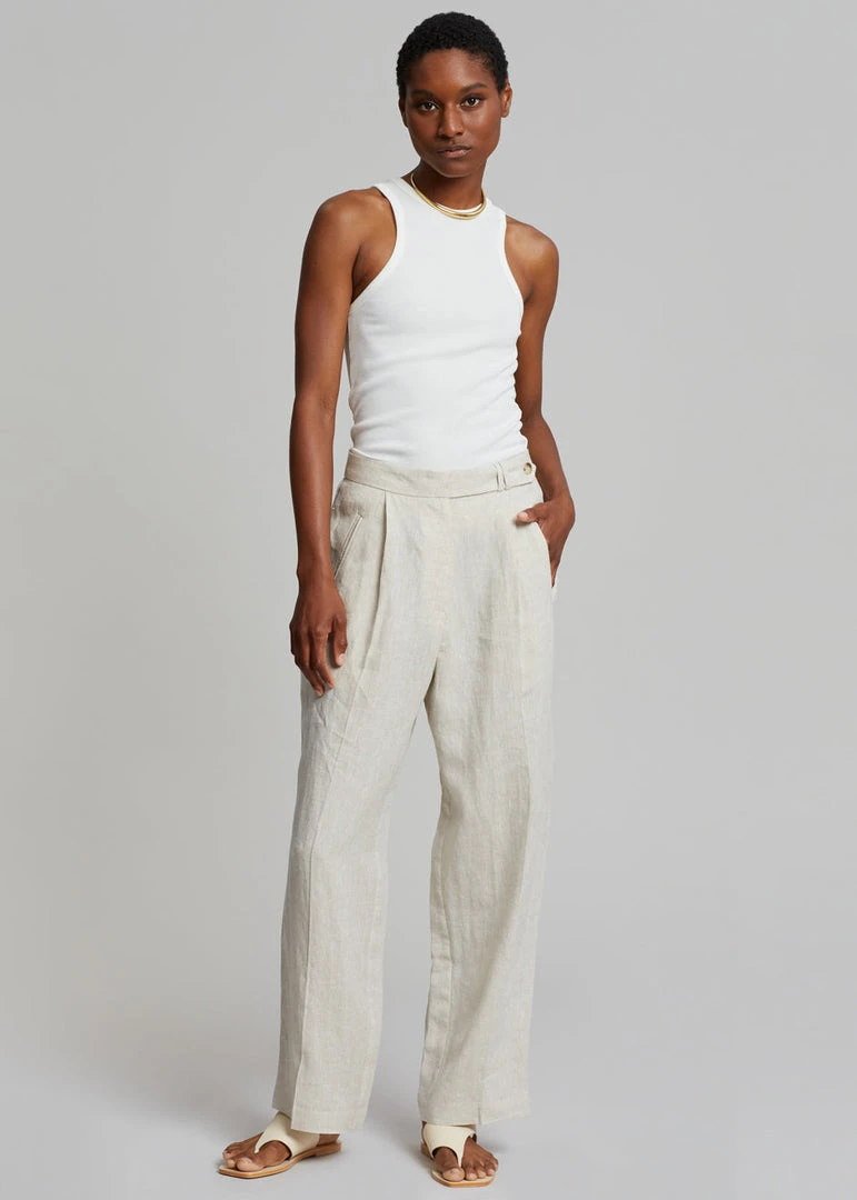 Platz Jago Linen Pants - Sand 4 Platz Jago Linen Pants - Sand