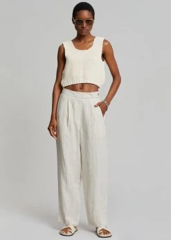 Platz Jago Linen Pants - Sand