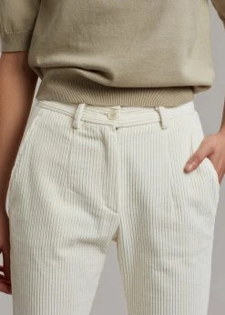The Frankie Shop CLOTHING Janis Corduroy Pants - White