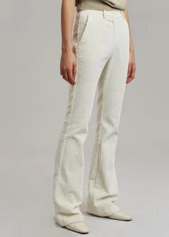 The Frankie Shop CLOTHING Janis Corduroy Pants - White