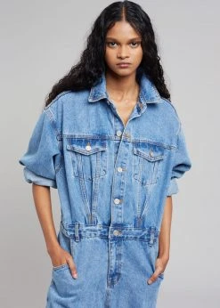 Paper Moon Jas Denim Jumpsuit - Dark Indigo CLOTHING