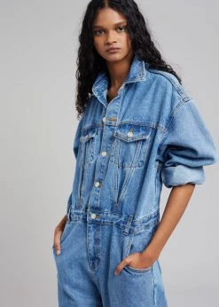 Paper Moon Jas Denim Jumpsuit - Dark Indigo CLOTHING