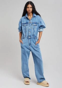 Paper Moon Jas Denim Jumpsuit - Dark Indigo CLOTHING