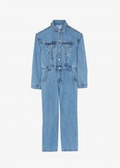 Paper Moon Jas Denim Jumpsuit - Dark Indigo CLOTHING