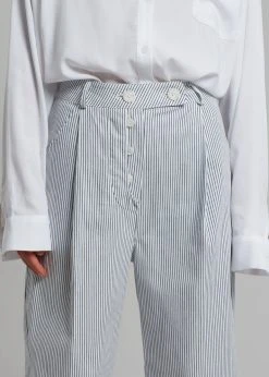 Beside You Jess Wide Pants - White Stripe CLOTHING