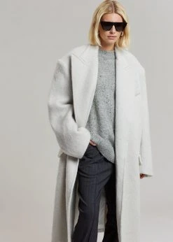 The Frankie Shop CLOTHING John Oversized Coat - Birch
