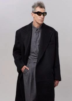 The Frankie Shop CLOTHING John Oversized Coat - Black