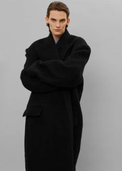 The Frankie Shop CLOTHING John Oversized Coat - Black