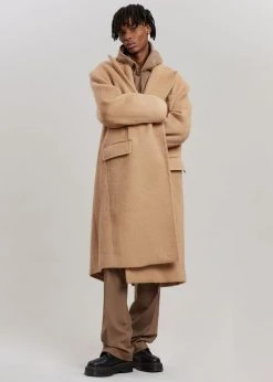 The Frankie Shop CLOTHING John Oversized Coat - Camel