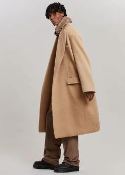 The Frankie Shop CLOTHING John Oversized Coat - Camel