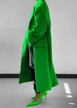 The Frankie Shop CLOTHING John Oversized Coat - Kermit
