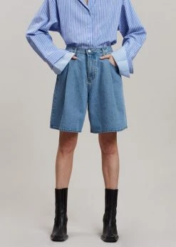 Brick Lane CLOTHING Joss Denim Shorts - Worn Wash