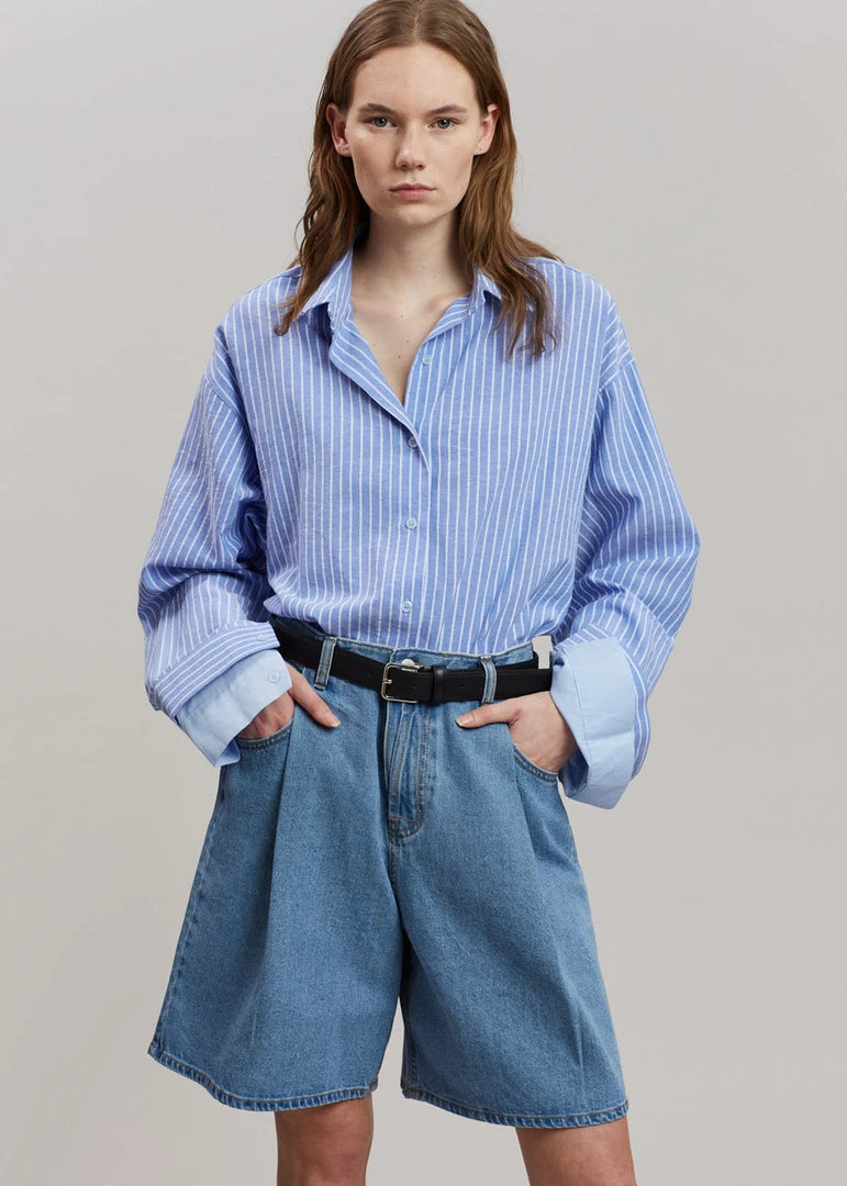 Brick Lane CLOTHING Joss Denim Shorts - Worn Wash 1 Brick Lane CLOTHING Joss Denim Shorts - Worn Wash