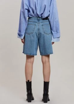 Brick Lane CLOTHING Joss Denim Shorts - Worn Wash 16 Brick Lane CLOTHING Joss Denim Shorts - Worn Wash