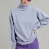 The Frankie Shop CLOTHING Joya Roll Neck Sweater - Lavender