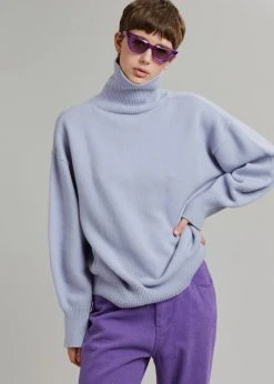 The Frankie Shop CLOTHING Joya Roll Neck Sweater - Lavender