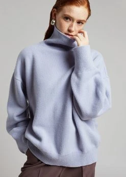 The Frankie Shop CLOTHING Joya Roll Neck Sweater - Lavender